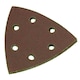 image 5 of Hook Loop Delta Sanding Abrasive Discs Pads 93mm Triangle 120 Grit Fine 200pc