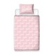 image 3 of Barbie Reversible Figures Duvet Cover Set - Pink/White - Single Pink | Single