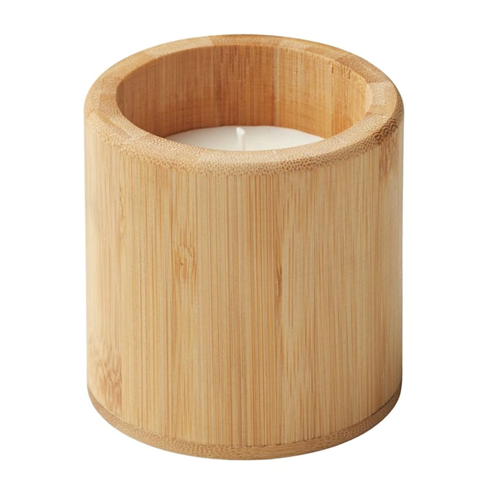 image 1 of MidOcean Giza Vanilla Plant-Based Scented Candle - Wood/White - One Size Brown