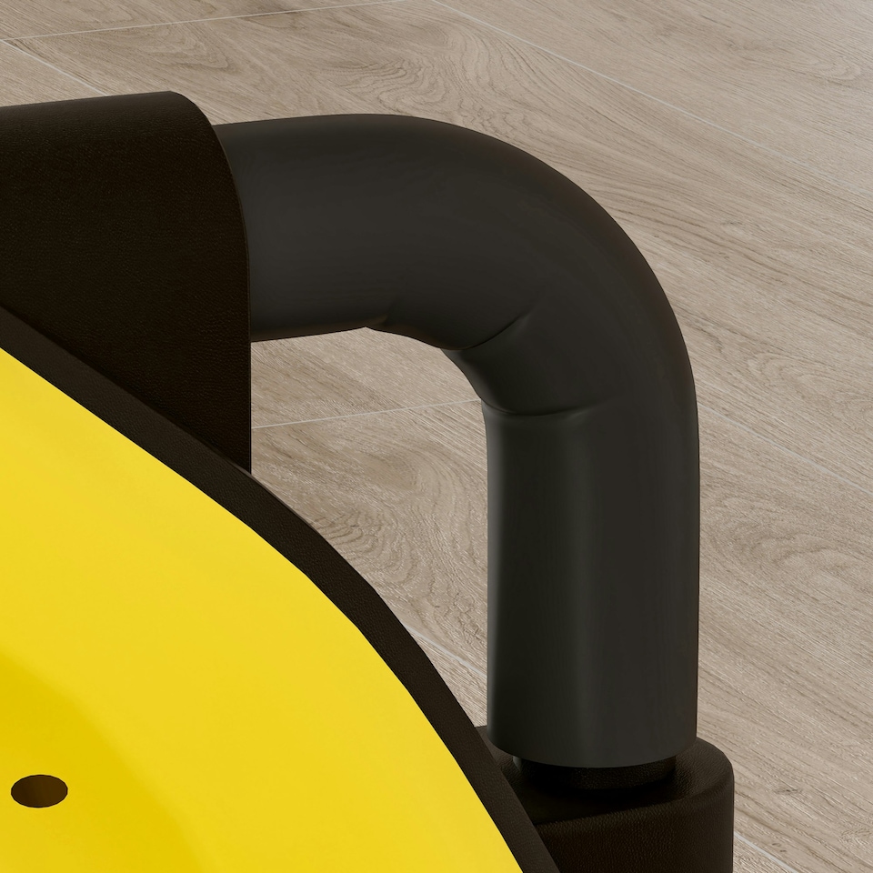 image 1 of SPORTNOW Mini Exercise Bike, Under Desk Bike for Legs, Arms Workout, Yellow