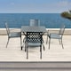 image 3 of Adlington Diamond 4 Seat Dining Set with grey cushions