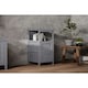 image 4 of Living and Home Compact Wooden Bathroom Cabinet with Drawers - Grey