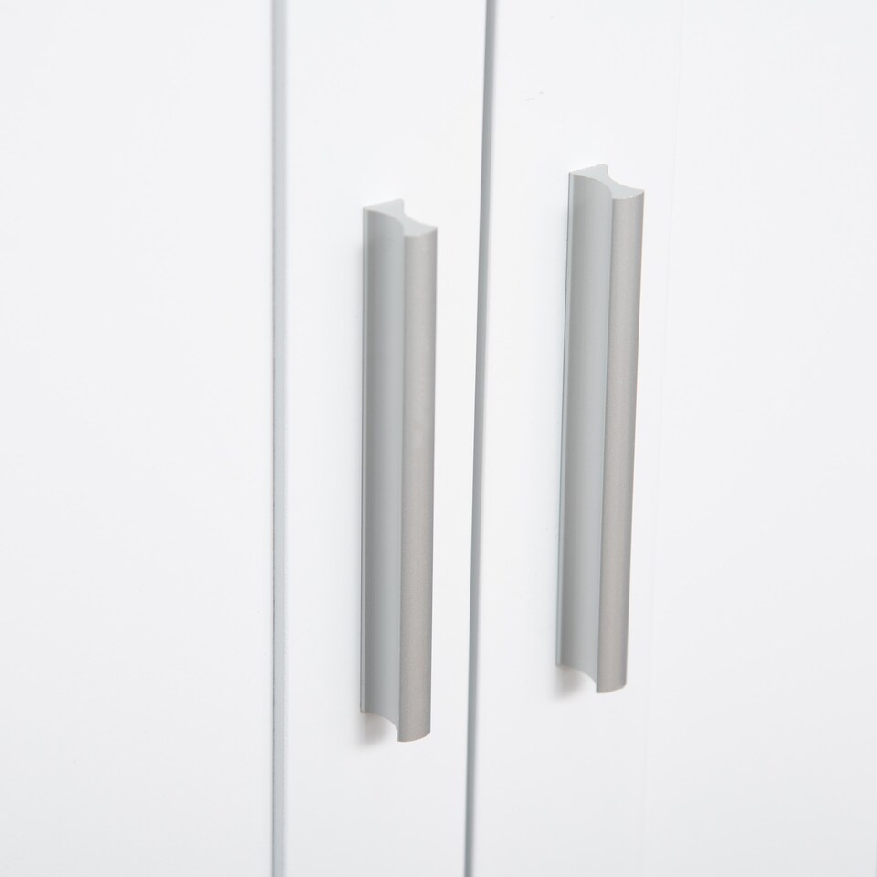 image 1 of kleankin Narrow Bathroom Cabinet, Slim Bathroom Storage Unit with Adjustable Shelves, Freestanding Storage Cupboard 60 x 30 x 80 cm, White | White | White