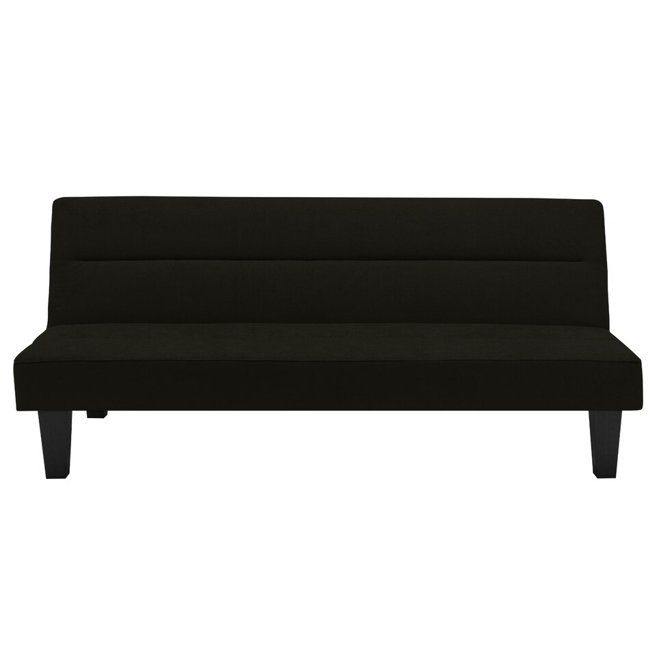 image 1 of Kebo Sofa Bed Sofa in Velvet Black Black | Black