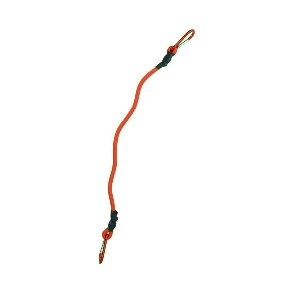 image 1 of 24" 60cm Bungee Rope with Carabiner Clips Cords Elastic Tie Down Fasteners 6pc