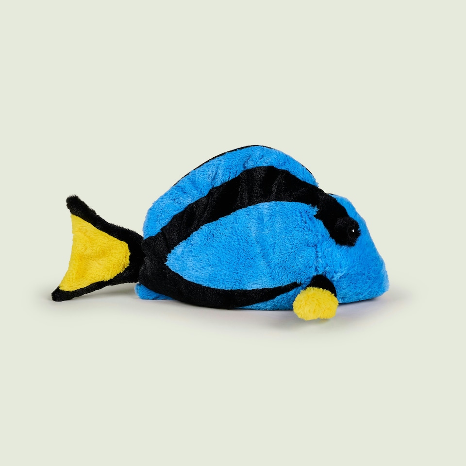 image 1 of Warmies Blue Tang Plush Microwaveable Weighted Cuddly Toy