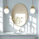 image 3 of Retro Wall Large 3D Oval Vanity Mirror For Bedroom, Bathroom, Living Room