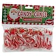 image 5 of 24 Hanging Candy Canes Christmas Tree Decorations Strawberry Sweets Gluten Free | Red | Red & White | 48