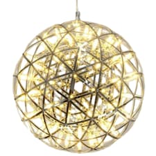 CGC FAWKES Warm White 120 cm XXXL Large Gold Firework / Starburst LED Pendant Light Chandelier Gold