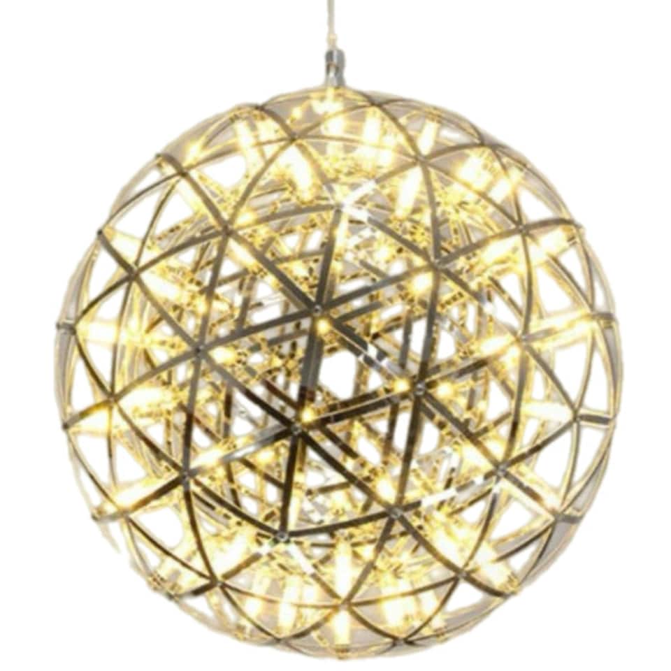 image 1 of CGC FAWKES Warm White 120 cm XXXL Large Gold Firework / Starburst LED Pendant Light Chandelier Gold