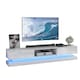 image 6 of TV Unit TV Stand Media Cabinet Sideboard Grey High Gloss Doors LED 180cm