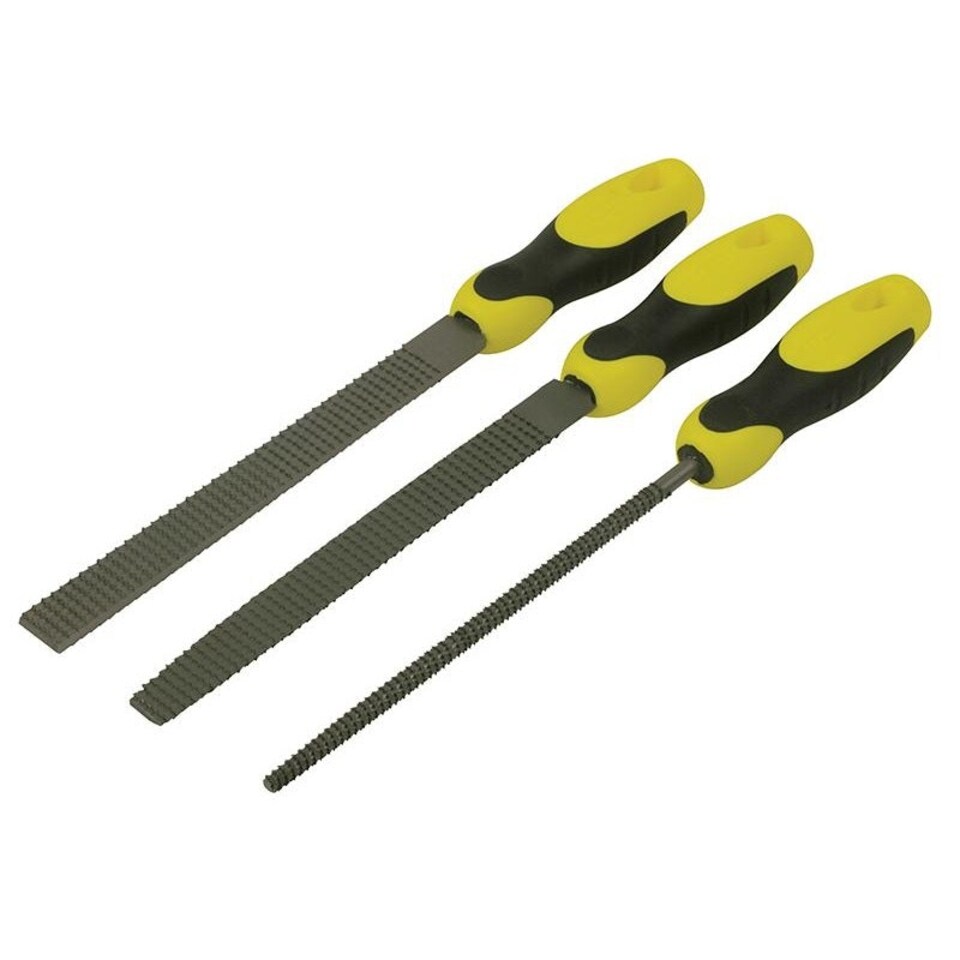 Stanley Hand Tools Handled Rasp Set, 3 Piece - Multi Colour - One Size