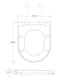 image 2 of Balterley D-Shaped Soft Close Gloss White Toilet Seat With Top Fix Hinge