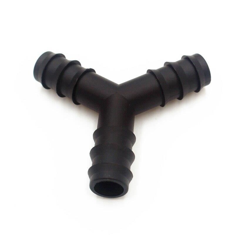 1/2" Irrigation Y Tee Connector Plastic Barbed Push Fit Splitter for Garden and Agricultural Systems
