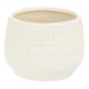 image 3 of Interiors by Premier Indoor Planter, Handcrafted Stoneware with Glazed Surface, Indoor Planter with Drainage Holes for Plants White