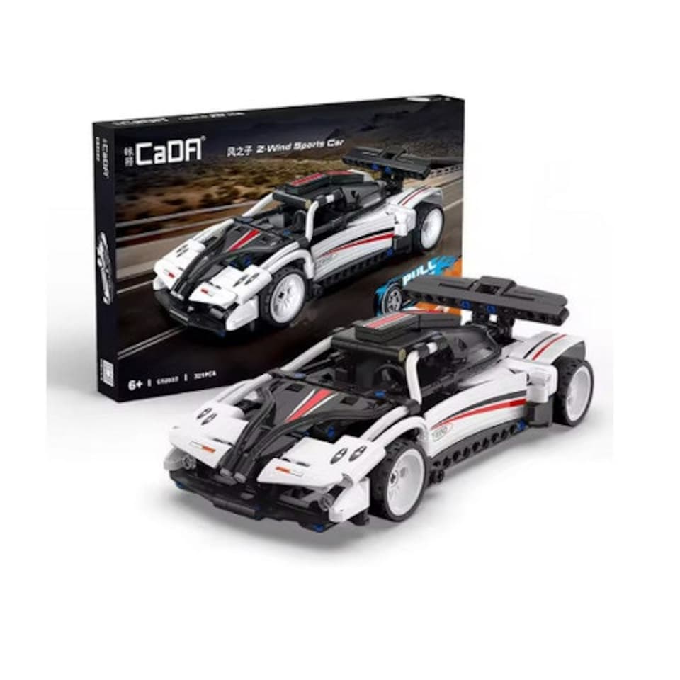 image 1 of CaDa 1:18 Pull Back Racing Car Construction Set C52022W