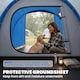 image 6 of Outsunny 2 Man Camping Tent with 2 Rooms Porch Vents Rainfly, Sky Blue