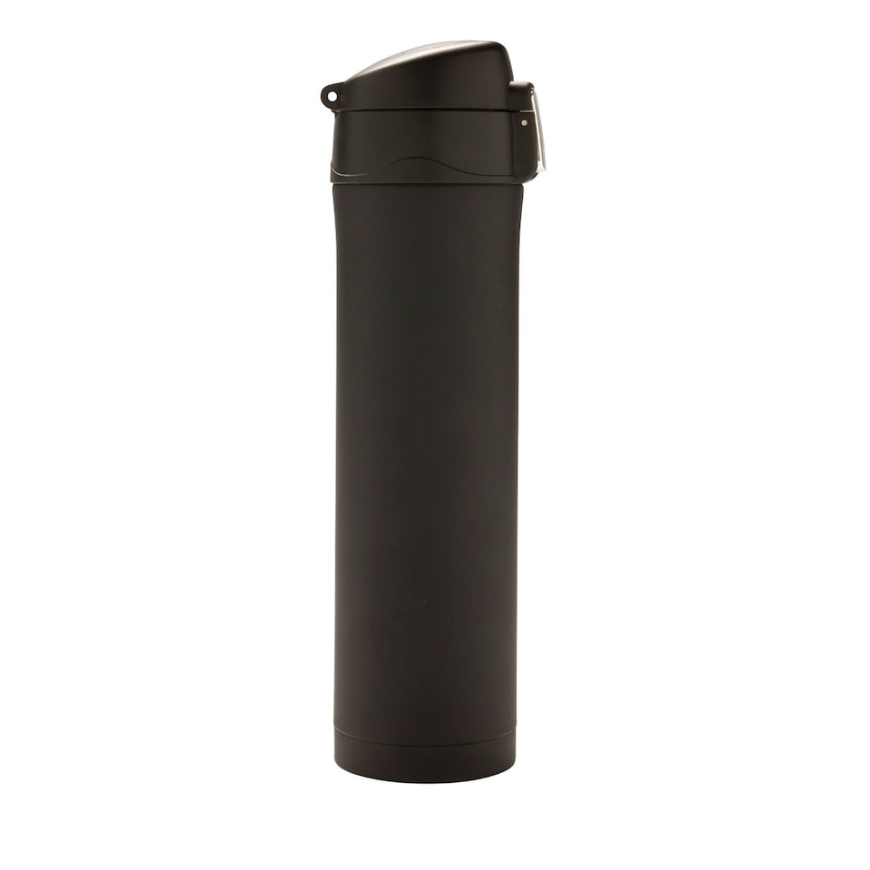 image 1 of XD Collection Lockable Recycled Stainless Steel Vacuum Insulated Flask - Black - One Size