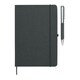 image 1 of MidOcean Eleganote Leather Notebook & Pen - Black - 19.4cm x 24cm x 1.6cm