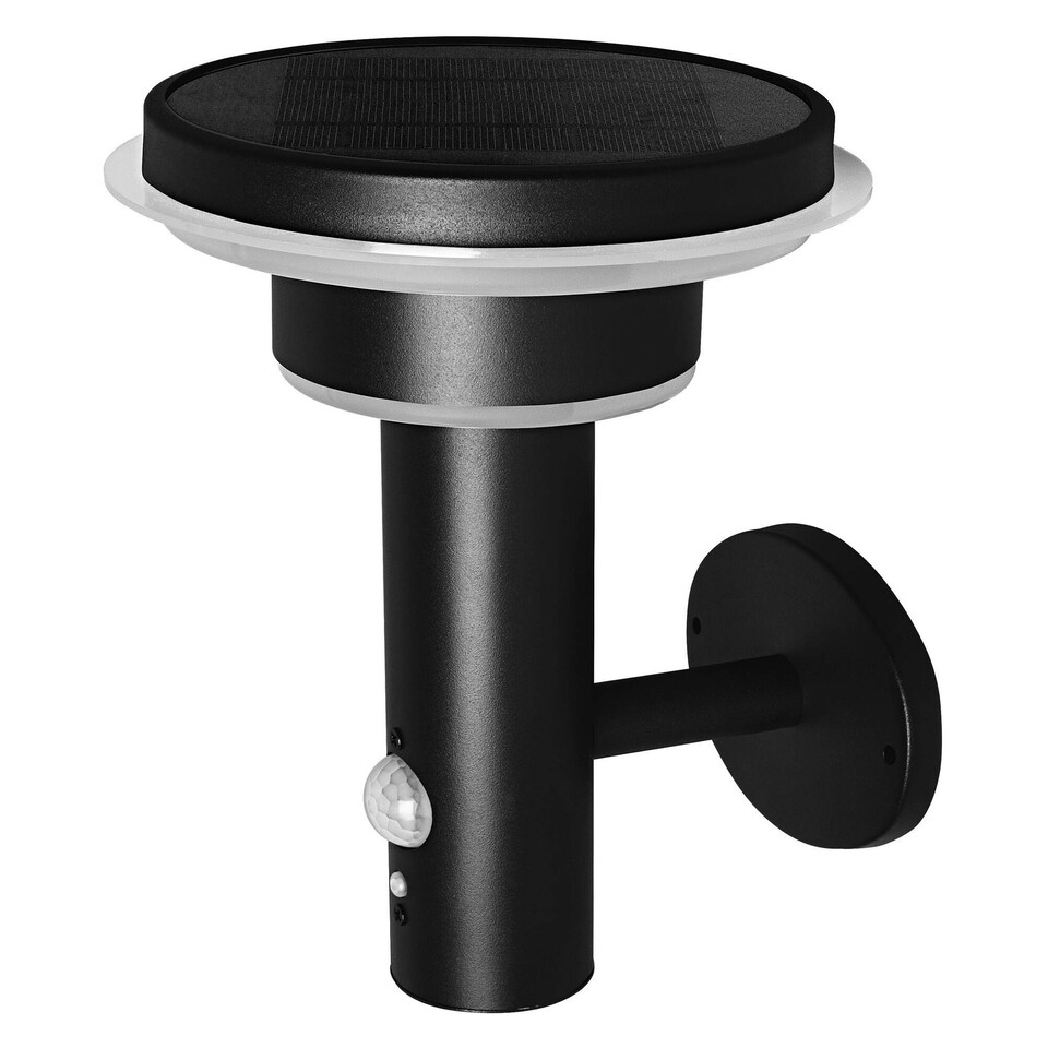 image 1 of OSRAM ENDURA Solar Outdoor Wall Light With Sensor Black Black