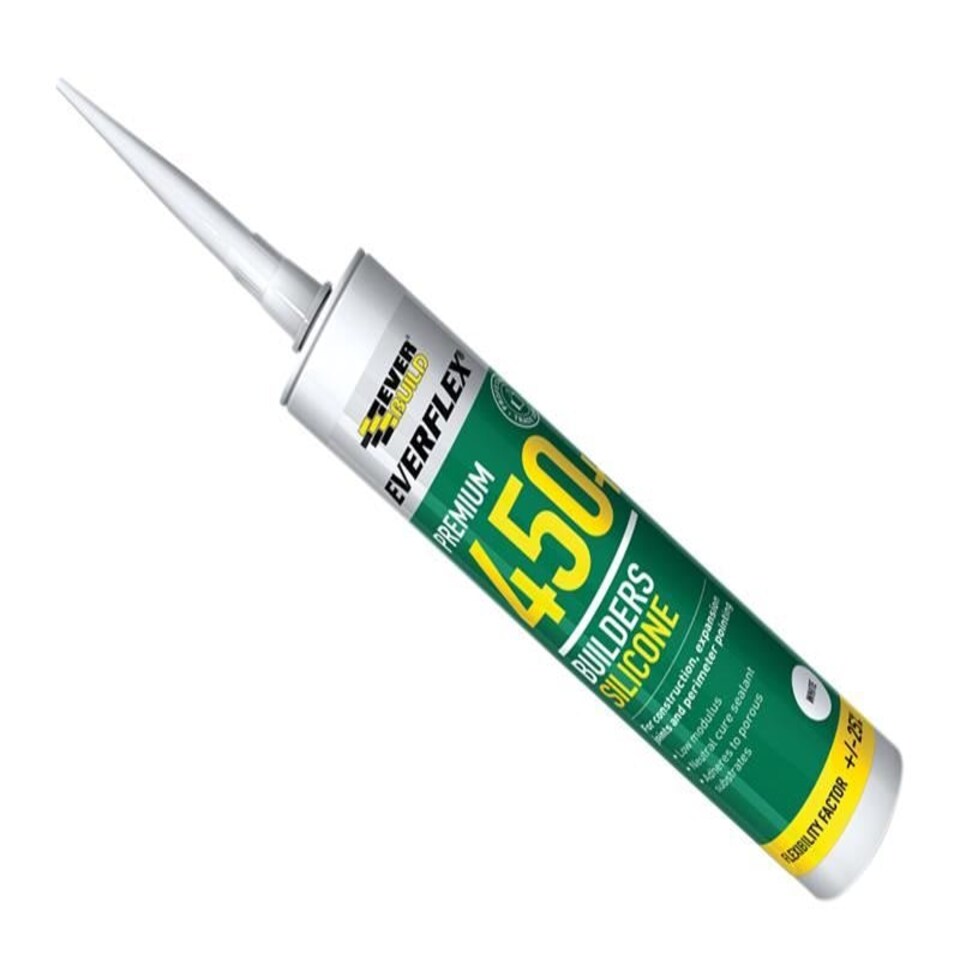 image 1 of Everbuild Sika - Everflex 450 Builders Silicone Sealant Brown 300ml