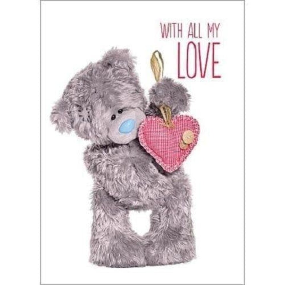 3D Holographic All My Love Me to You Bear - Valentines Day Card - Tesco ...