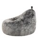 image 8 of Cocoon Faux Fur Bean Bag Arctic Wolf Grey Bean Bag Chairs | Grey | Arctic Wolf Grey | L | 1