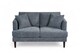image 1 of Pale Blue Chenille Fabric 2 Seater Sofa RAVELLO
