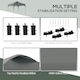 image 6 of Outsunny Pop Up Gazebo Foldable w/ Wheeled Carry Bag & 4 Weight Bags, Grey