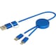 image 1 of Alasia Recycled Aluminium 5 in 1 Charging Cable - Royal Blue - One Size (UTPF4670)