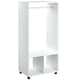 image 1 of HOMCOM Open Wardrobe Clothes Rail Bedroom Clothes Storage Rod Shelves White
