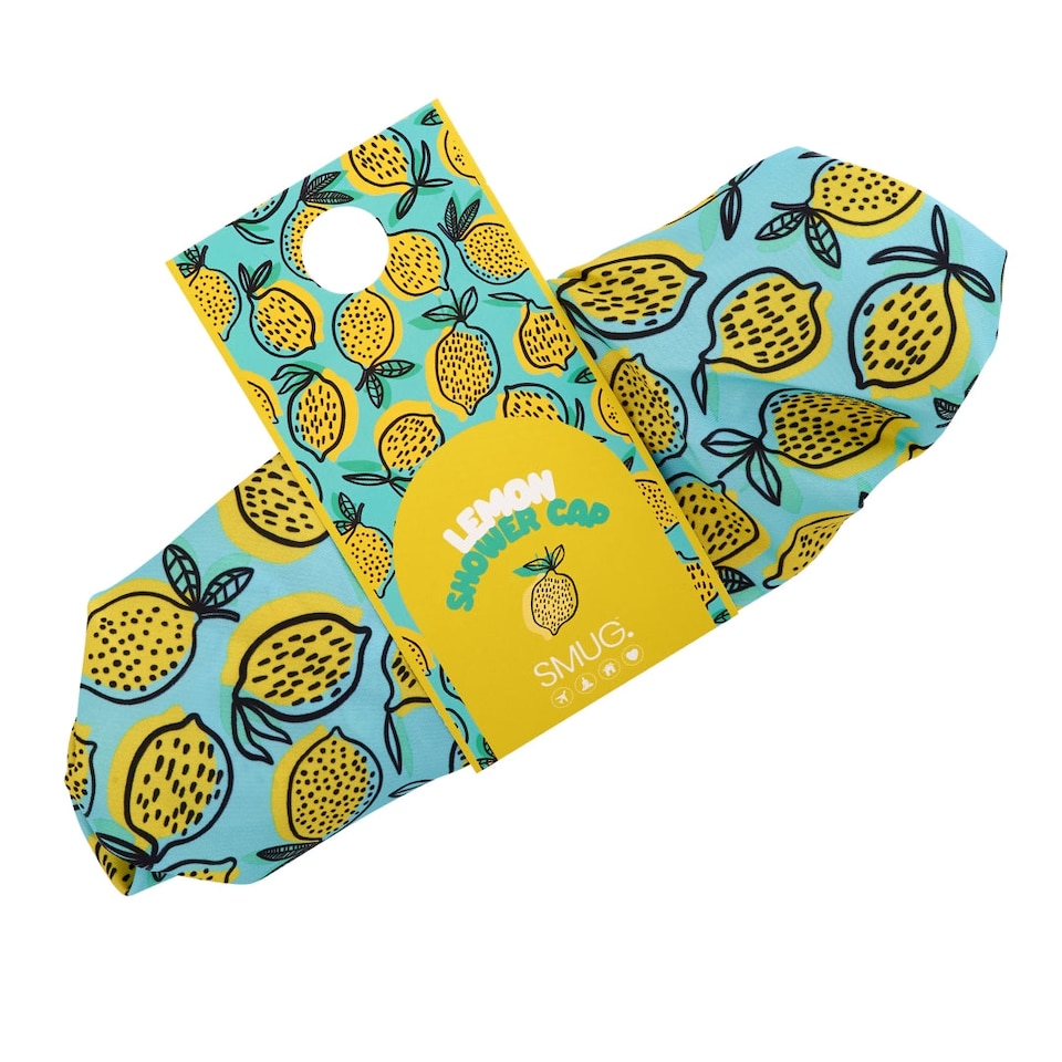 image 1 of SMUG Shower Cap - Lemon Print