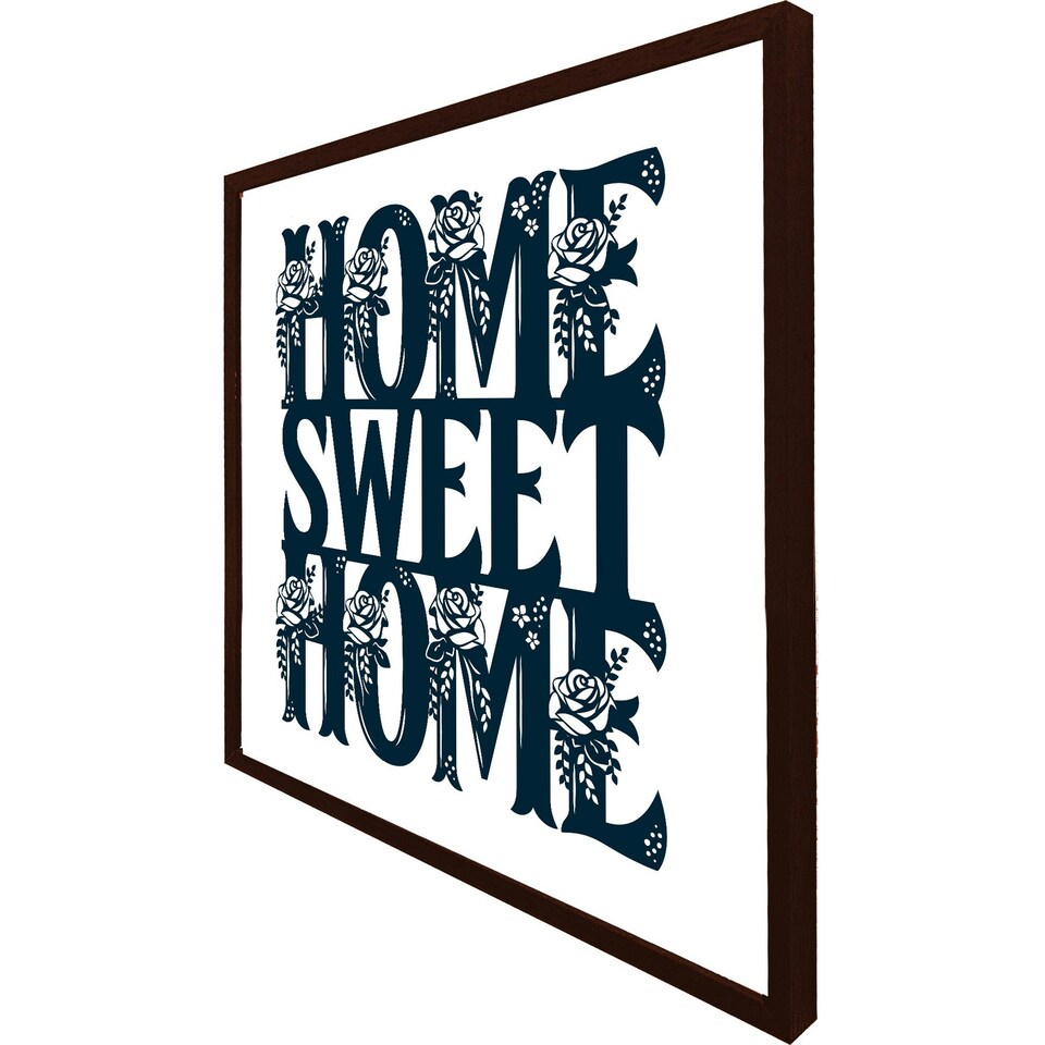 image 1 of Home sweet home type (Picutre Frame) White | XL
