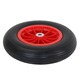 image 3 of 14" 3.50-8 Plastic Rim Wheelbarrow Replacement Puncture Proof PU Tyre Wheel