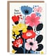image 1 of Abstract Spring Flowers Floral Woman Her Birthday Card