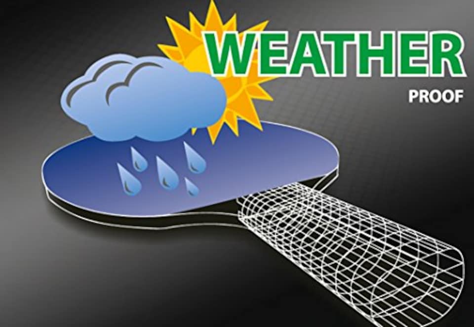 image 1 of Donic-Schildkröt Alltec Hobby Outdoor Table Tennis Bat, Plastic, Weatherproof, Washable, 733014