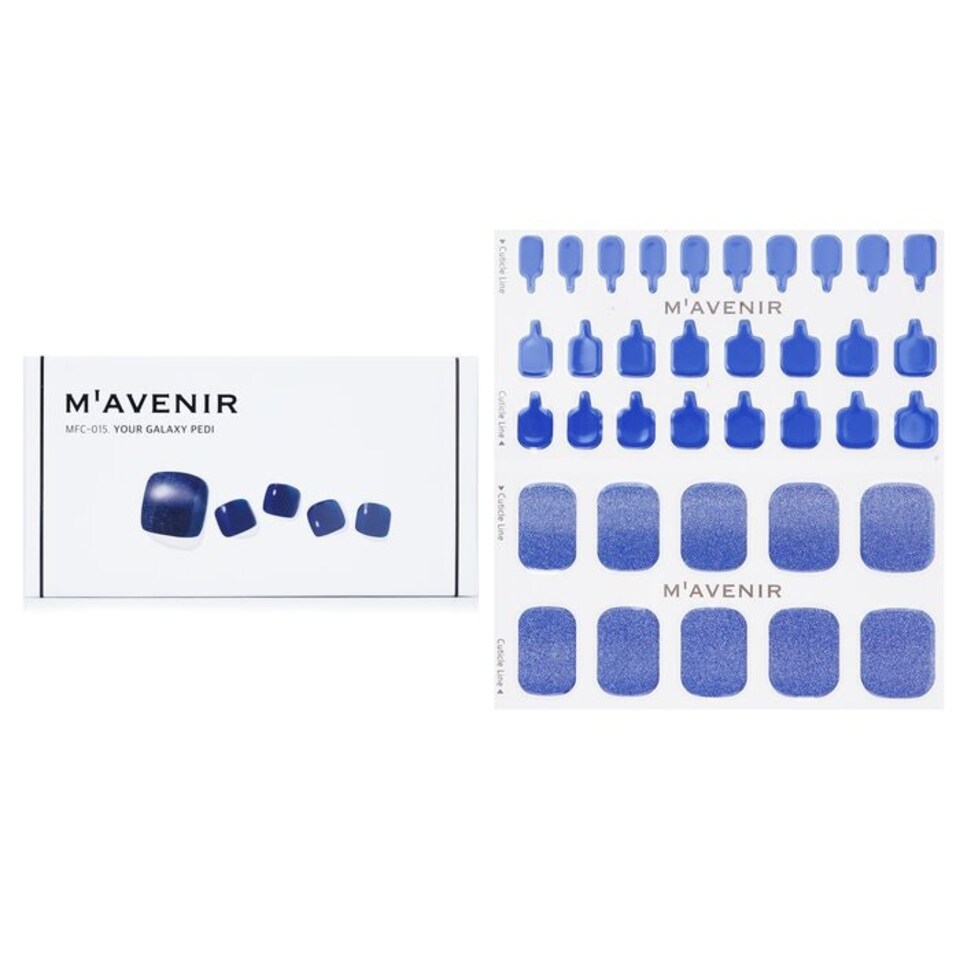 image 1 of Nail Sticker (purple) - # Your Galaxy Pedi - 36pcs Purple
