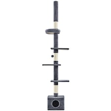 Yaheetech Floor-to-Ceiling Cat Tree Dark Grey