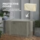 image 6 of Outsunny Gas Fire Pit Table with 50,000 BTU Burner, Cover, Dark Grey