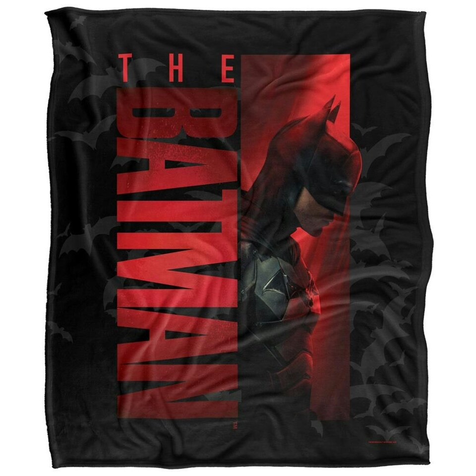image 1 of The Batman Character Art Blanket - Multicoloured - One Size