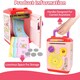 image 4 of Electronic Money Bank for Kids Pink Password & Fingerprint Toy ATM Piggy Bank Secure, Fun & Educational Savings Box
