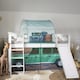 image 2 of Moro Cabin Bed Midsleeper with Slide & Safari Overland Off Road Package in White