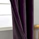 image 2 of Plum Purple Velvet Blackout Eyelet Curtains - 46x63 Inch Drop - Pair Purple