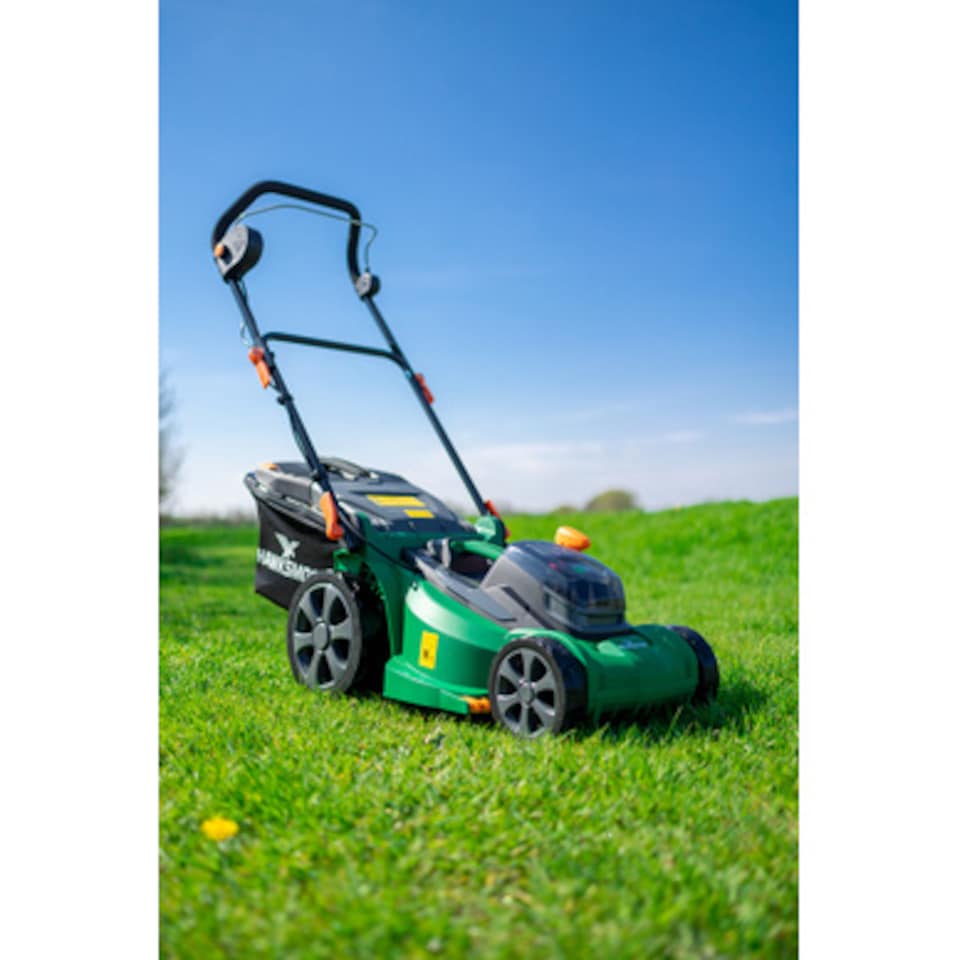 image 1 of Hawksmoor 36V Brushless Cordless Lawnmower 37cm 2 x 4.0Ah