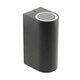 image 3 of CGC EILEEN Black Outdoor Curved Double Spotlight Wall Light Black