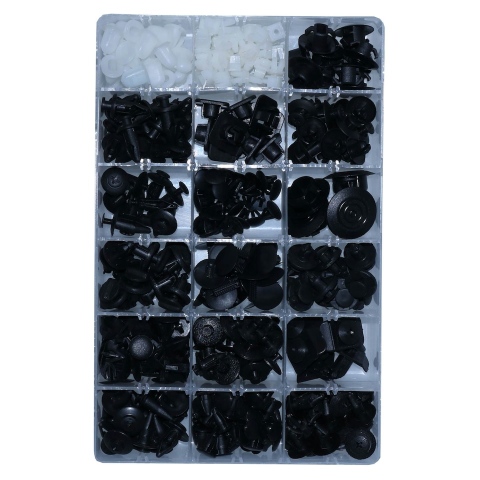 image 1 of Trim Clips Rivets Retaining Retainer Grommet Clip 408pc Fixings For Nissan