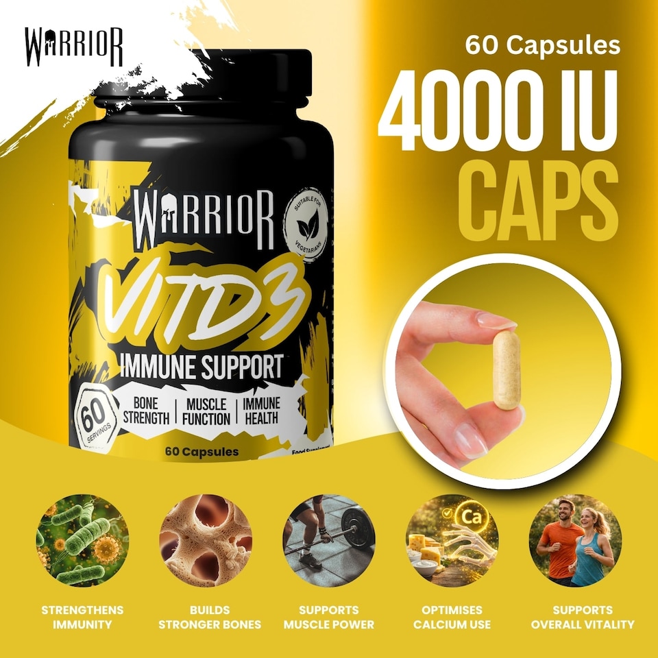 image 1 of Warrior Vitamin D3 - 60 tabs