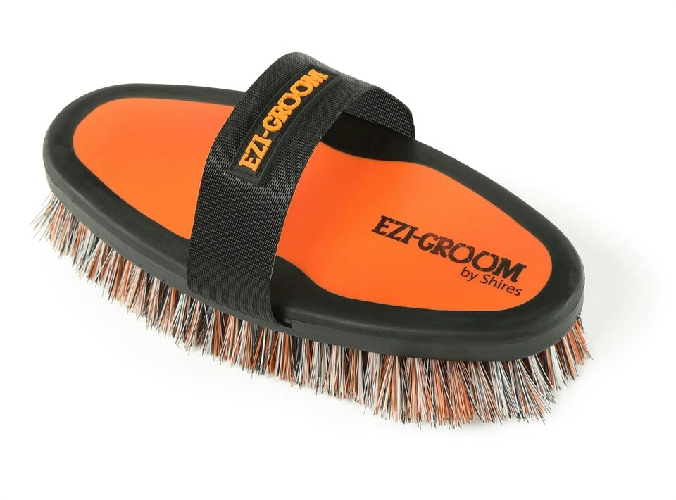 image 1 of Shires Ezi-Groom Body Brush | Blue | Small