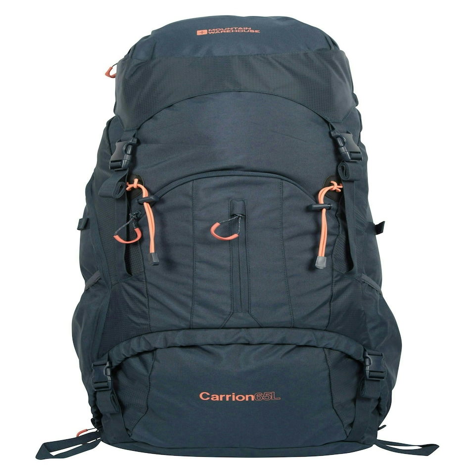 image 1 of Mountain Warehouse Rucksack with Padded Back Panel Trekking Travel Sports Bag Blue | Navy