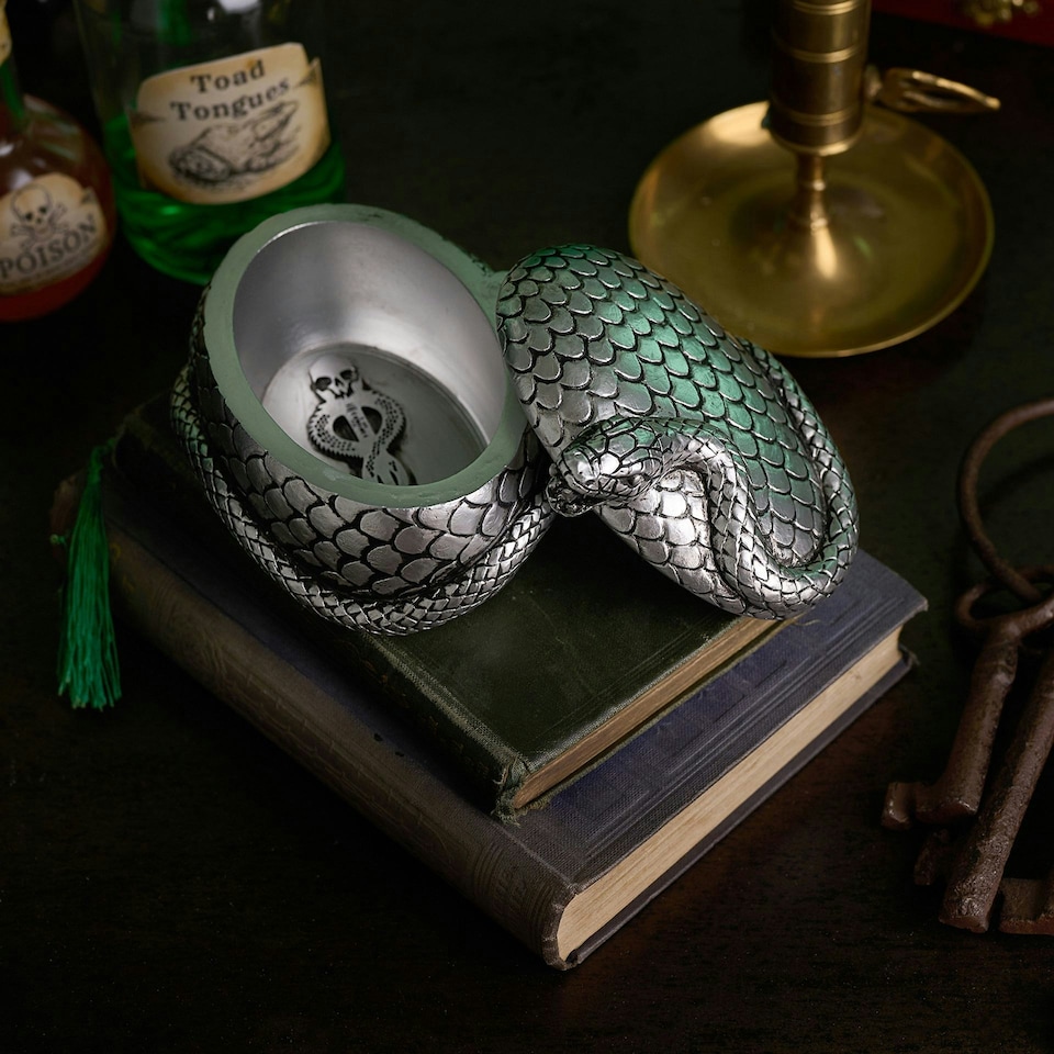 image 1 of Warner Bros Harry Potter Dark Arts Trinket Box - Nagini Silver